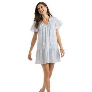 Vineyard Vines Pintucked Striped Dress